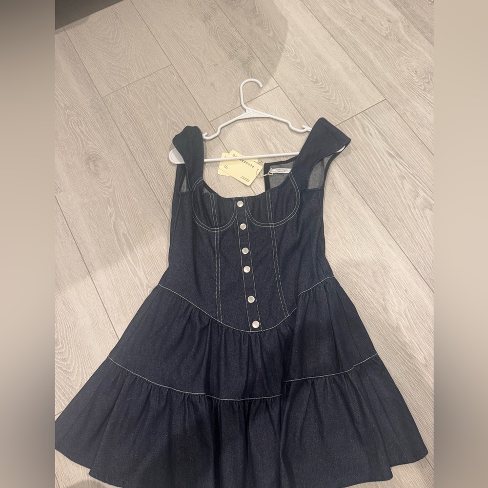 Peppermayo Exclusive - Isabella Denim Bustier Dress - Indigo